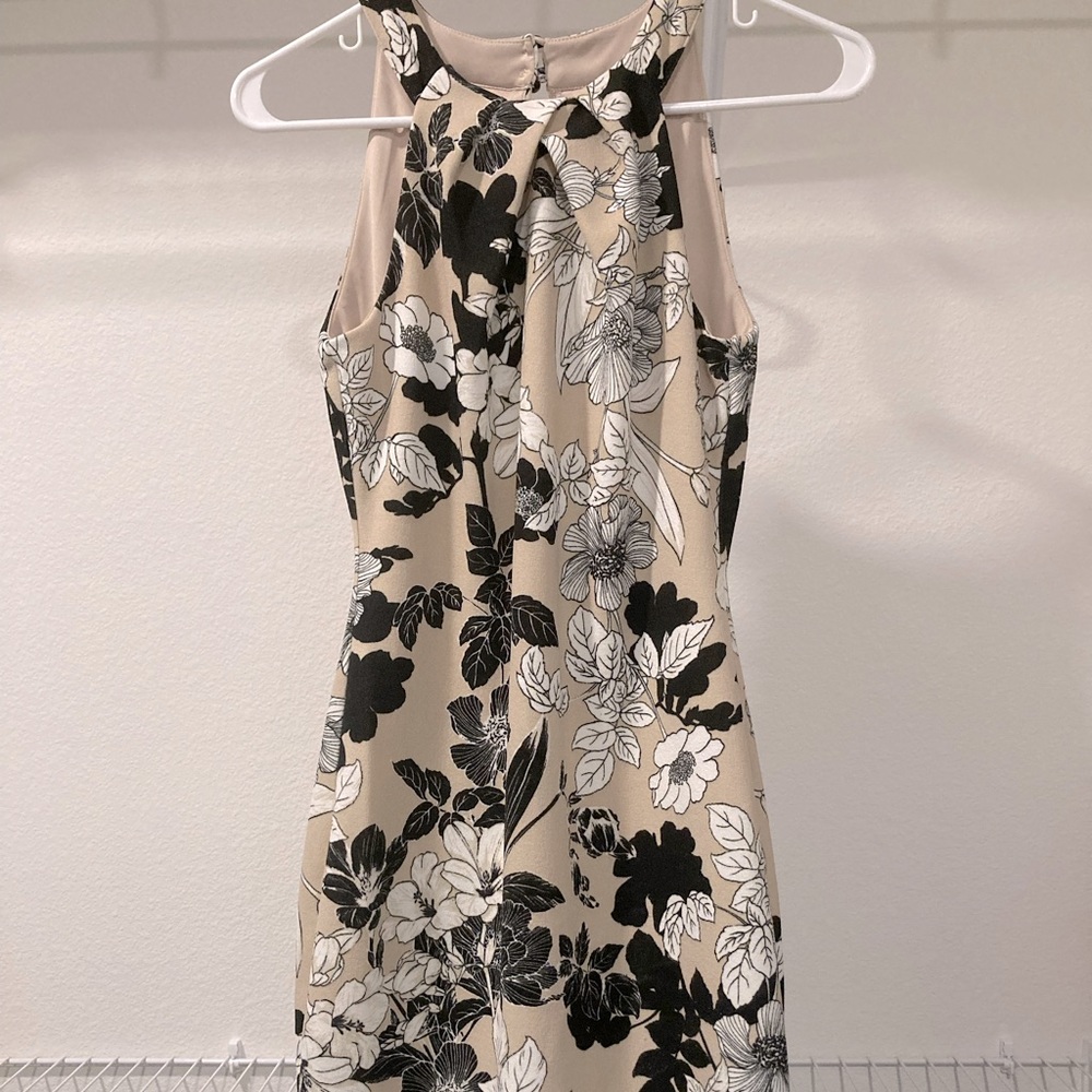 Floral dress. Cocktail length